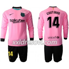 FC Barcelona Philippe Coutinho 14 Treći Dječji Komplet Dresovi za Nogomet 2020-2021 Dugim Rukavima (+ kratke hlače)